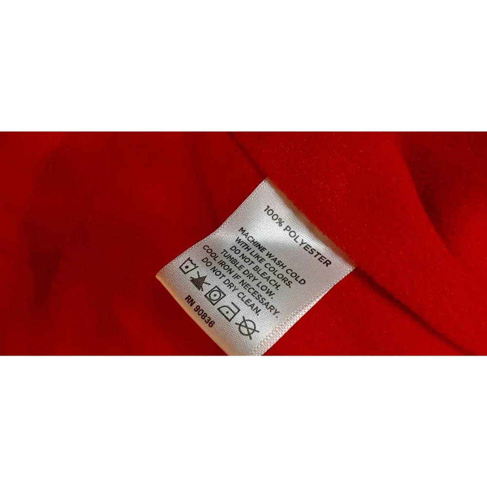 Sport-Tek Puerto Rico Mens‎ XL Hooded Jacket Red White Full Zip Polyester